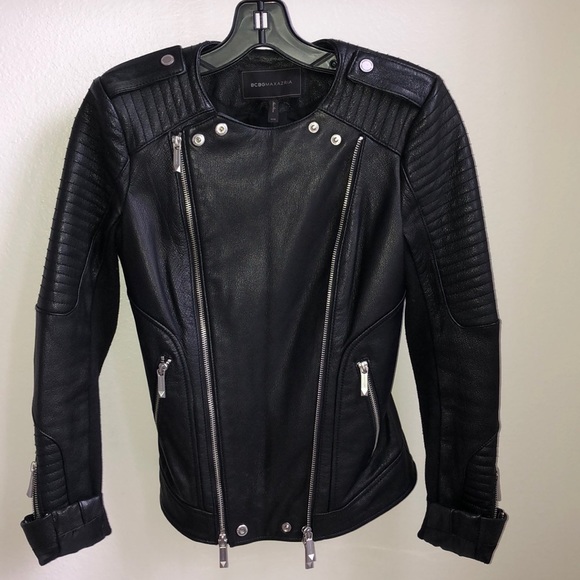 BCBG 🔥 Black leather jacket - Picture 4 of 8